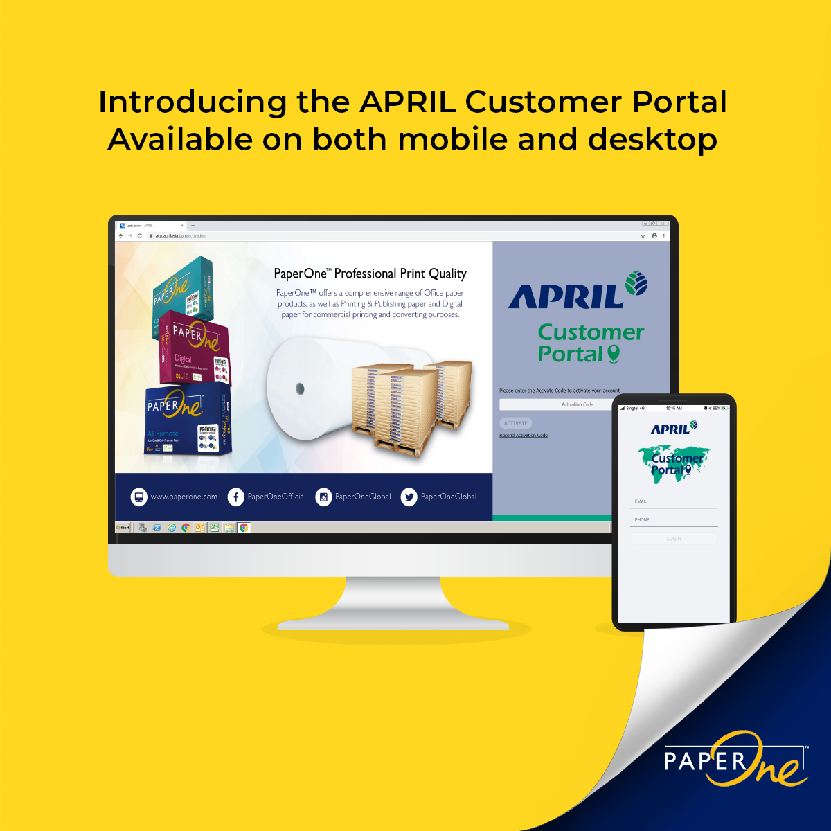April Customer Portal 1 APRIL Customer Portal